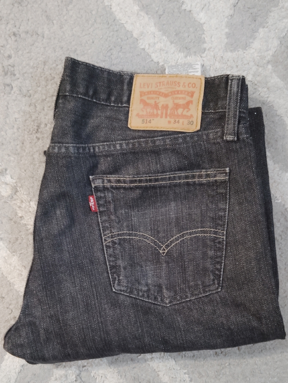 Levi's Men’s Slim Straight Jeans in Black Denim